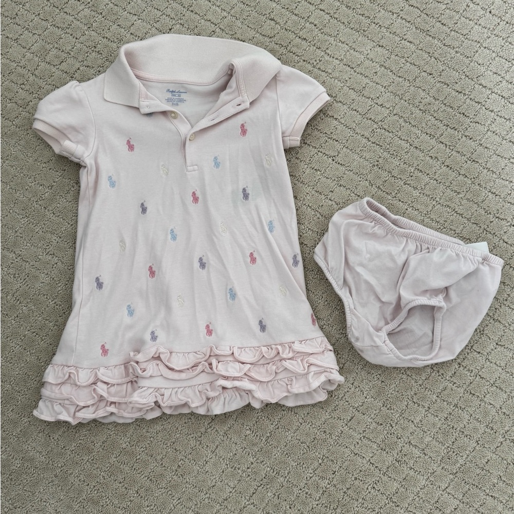 Ralph Lauren Ruffled Polo Dress & Bloomer